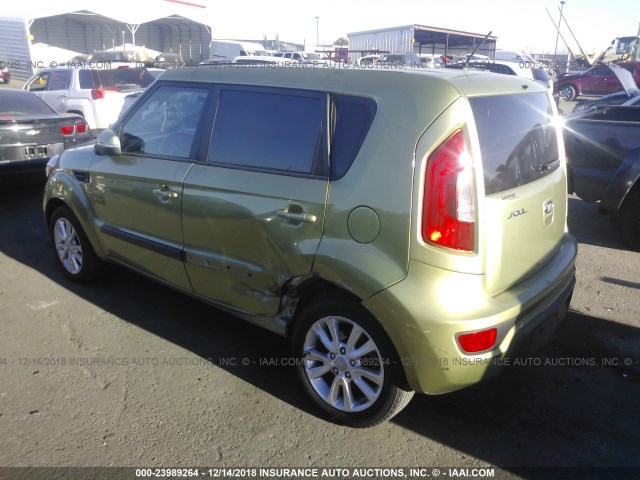 KNDJT2A60D7536809 - 2013 KIA SOUL +/!/SPORT GREEN photo 3