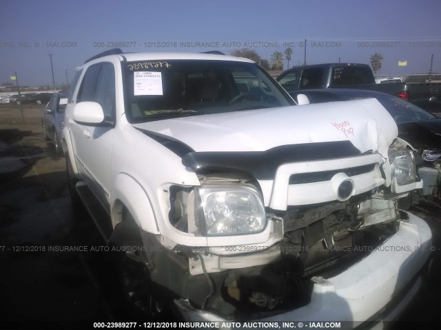 5TDZT34A77S293342 - 2007 TOYOTA SEQUOIA SR5 WHITE photo 1