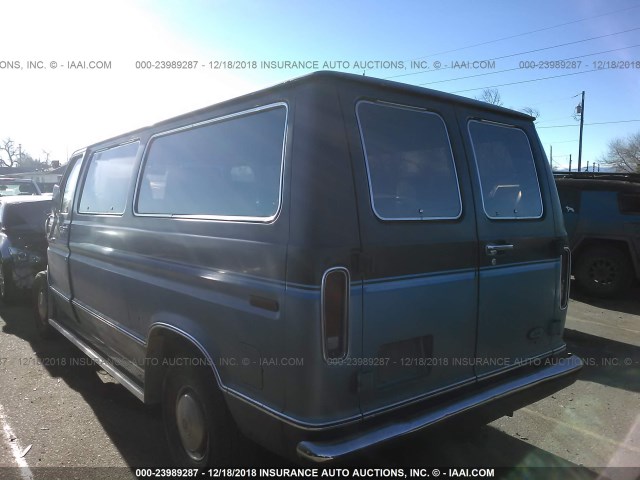 1FMEE11N5GHC30874 - 1986 FORD ECONOLINE E150 BLUE photo 3