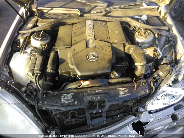 WDBNG75J35A444663 - 2005 MERCEDES-BENZ S 500 GRAY photo 10
