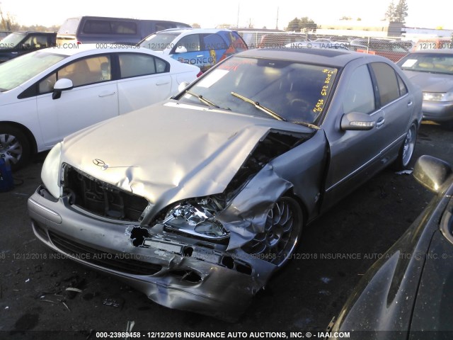 WDBNG75J35A444663 - 2005 MERCEDES-BENZ S 500 GRAY photo 2