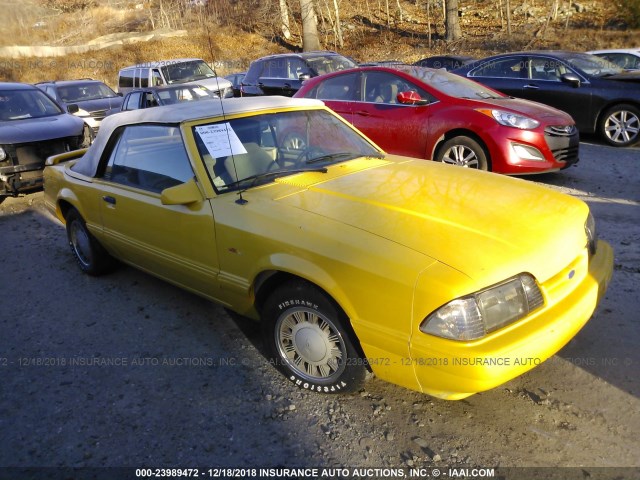 1FABP44A1HF180781 - 1987 FORD MUSTANG LX YELLOW photo 1