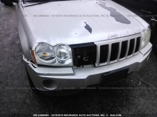1J8GS48K77C566826 - 2007 JEEP GRAND CHEROKEE LAREDO/COLUMBIA/FREEDOM SILVER photo 6