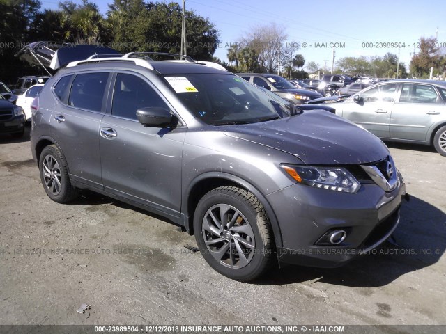 5N1AT2MTXGC762350 - 2016 NISSAN ROGUE S/SL/SV GRAY photo 1