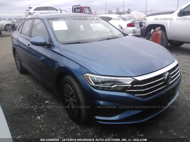 3VWC57BU2KM063590 - 2019 VOLKSWAGEN JETTA S/SE/R-LINE BLUE photo 1