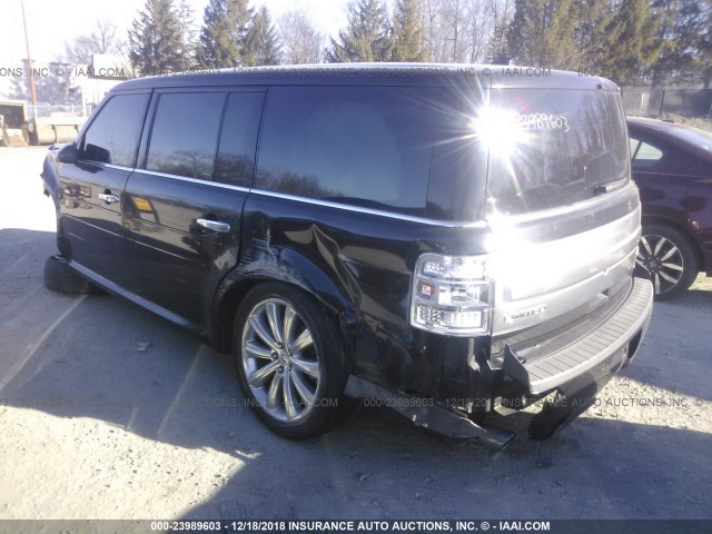 2FMHK6DT9DBD24150 - 2013 FORD FLEX LIMITED BLACK photo 3