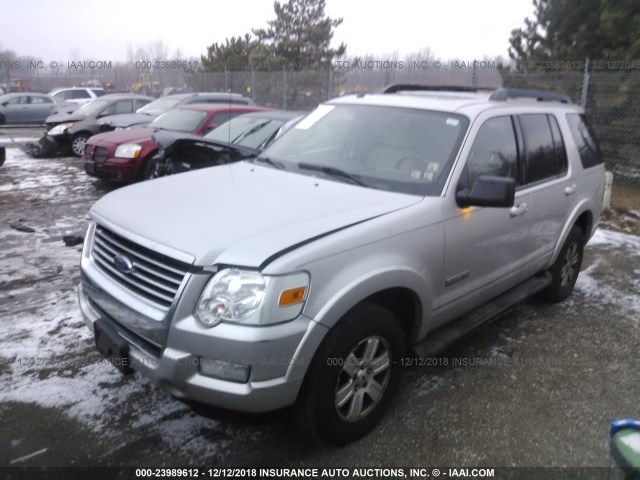 1FMEU73E68UA43347 - 2008 FORD EXPLORER XLT SILVER photo 2