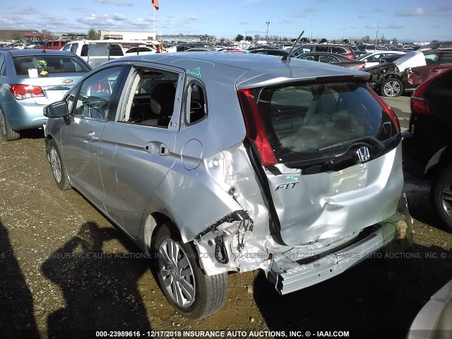 JHMGK5H52GX028193 - 2016 HONDA FIT LX SILVER photo 3