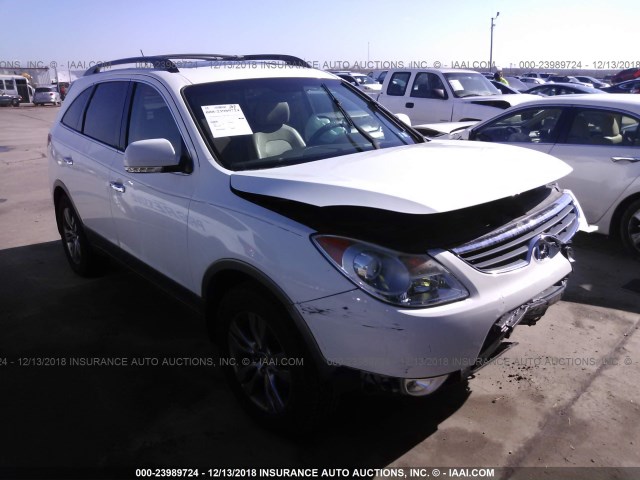 KM8NU4CC7CU188256 - 2012 HYUNDAI VERACRUZ GLS/LIMITED WHITE photo 1