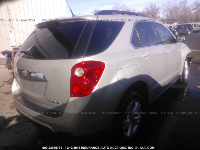 2GNALDEKXC1160741 - 2012 CHEVROLET EQUINOX LT TAN photo 4