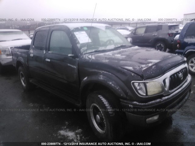 5TEHN72N71Z781414 - 2001 TOYOTA TACOMA DOUBLE CAB 黑色 照片 1