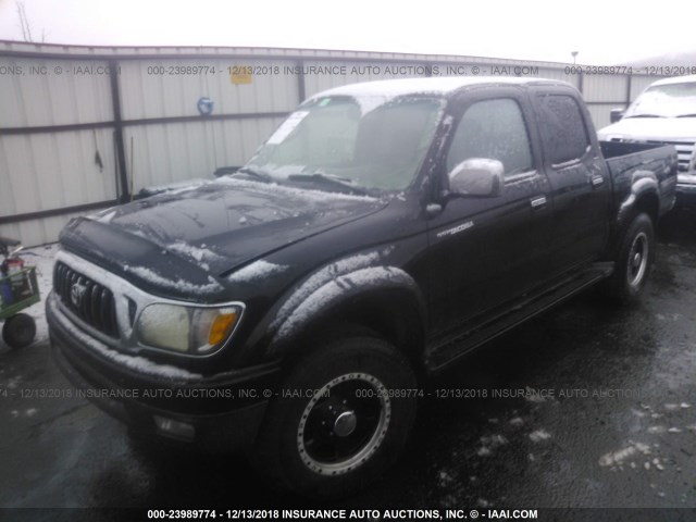 5TEHN72N71Z781414 - 2001 TOYOTA TACOMA DOUBLE CAB 黑色 照片 2