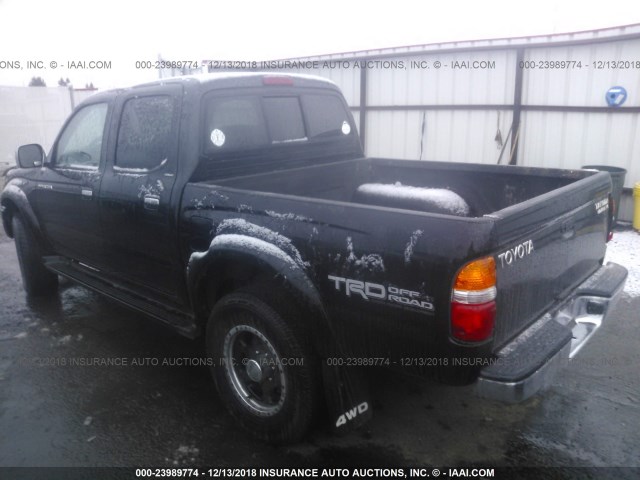5TEHN72N71Z781414 - 2001 TOYOTA TACOMA DOUBLE CAB 黑色 照片 3