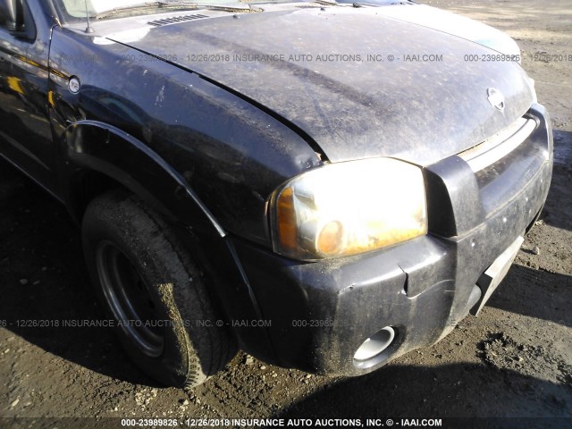 1N6DD21S21C404321 - 2001 NISSAN FRONTIER XE BLACK photo 6