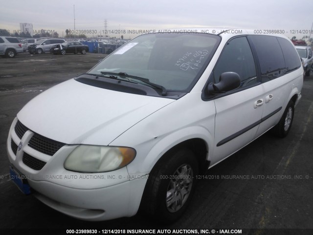 2D4GP44373R299036 - 2003 DODGE GRAND CARAVAN SPORT WHITE photo 2