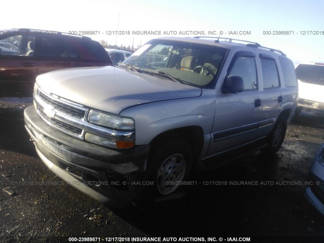 1GNEK13T45R155530 - 2005 CHEVROLET TAHOE K1500 SILVER photo 2