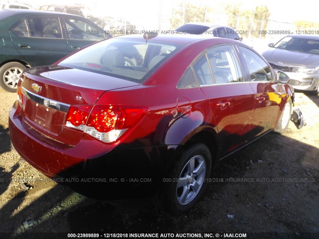 1G1PE5SB0G7215187 - 2016 CHEVROLET CRUZE LIMITED LT RED photo 4