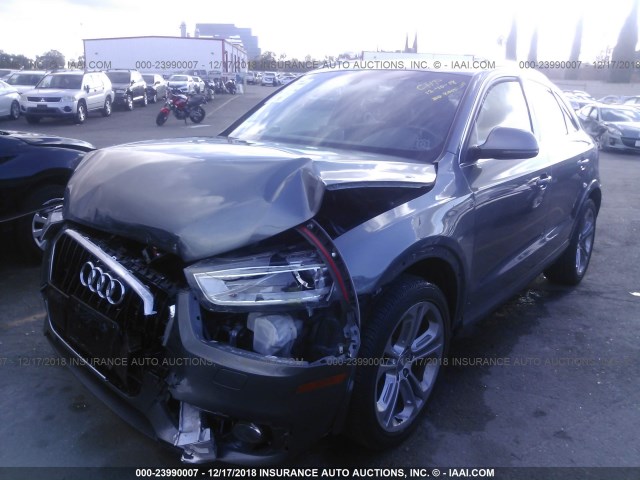 WA1EFCFS8FR003225 - 2015 AUDI Q3 PREMIUM PLUS GRAY photo 2