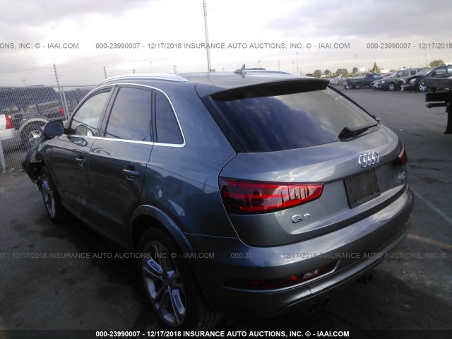 WA1EFCFS8FR003225 - 2015 AUDI Q3 PREMIUM PLUS GRAY photo 3