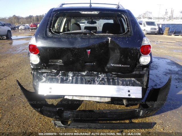 5Y2SM67019Z466759 - 2009 PONTIAC VIBE BLACK photo 6