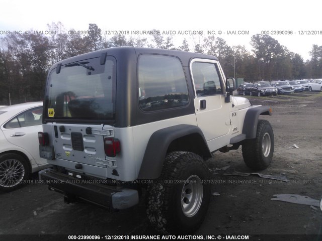 1J4FA39S84P740321 - 2004 JEEP WRANGLER X SILVER photo 4