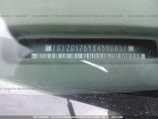 1G1ZG57B984301631 - 2008 CHEVROLET MALIBU LS BLUE photo 9