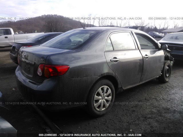 2T1BU4EE0AC479858 - 2010 TOYOTA COROLLA S/LE/XLE GRAY photo 4