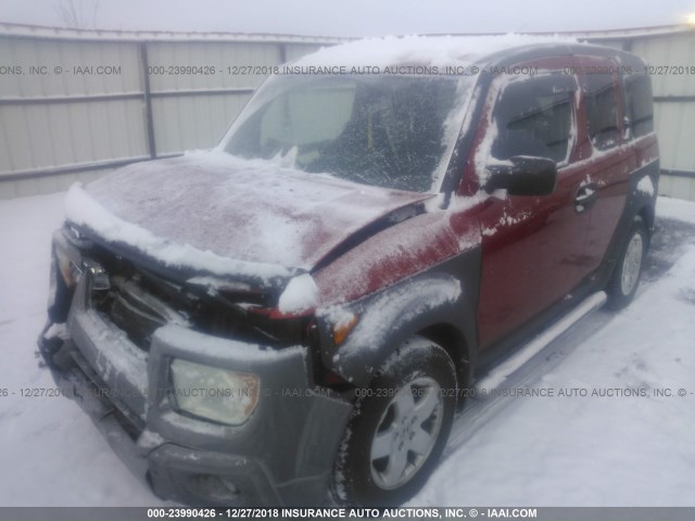 5J6YH28523L026541 - 2003 HONDA ELEMENT EX ORANGE photo 2