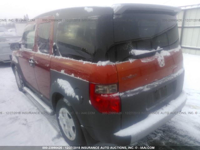 5J6YH28523L026541 - 2003 HONDA ELEMENT EX ORANGE photo 3