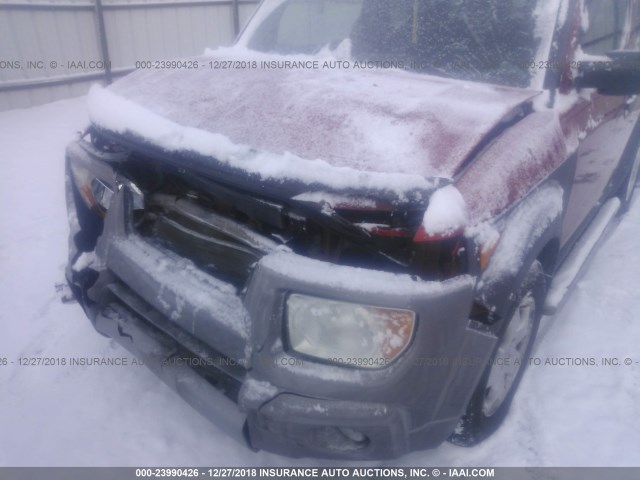 5J6YH28523L026541 - 2003 HONDA ELEMENT EX ORANGE photo 6