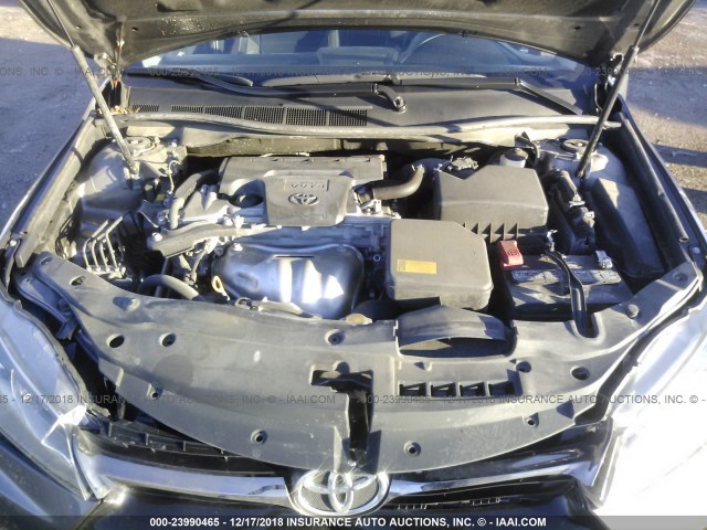 4T1BF1FK6FU956344 - 2015 TOYOTA CAMRY LE/XLE/SE/XSE GRAY photo 10