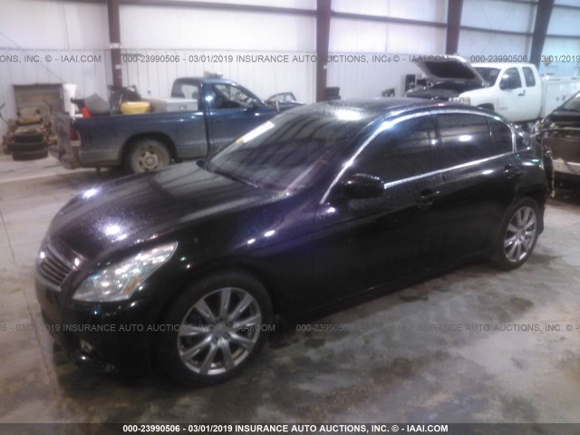 JN1CV6AP9CM934848 - 2012 INFINITI G37 SPORT BLACK photo 2