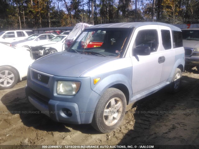 5J6YH18635L010290 - 2005 HONDA ELEMENT EX SILVER photo 2