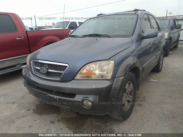 KNDJD733135048248 - 2003 KIA SORENTO EX/LX BLUE photo 2