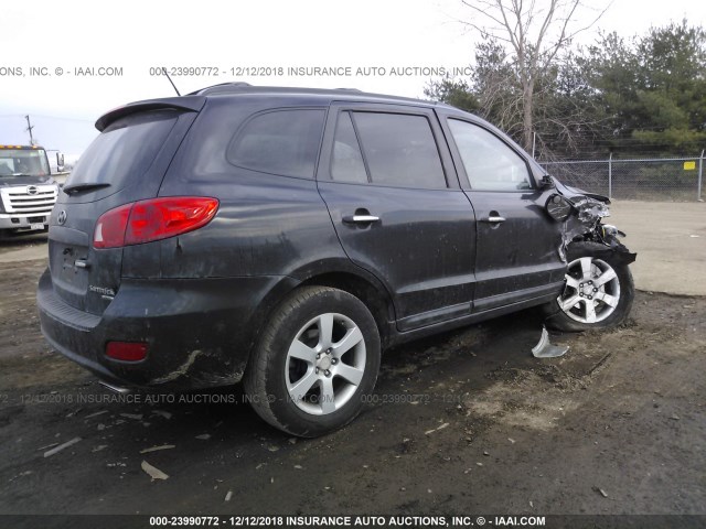 5NMSH13E69H302937 - 2009 HYUNDAI SANTA FE SE/LIMITED BLACK photo 4