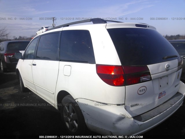 5TDZA23C54S219187 - 2004 TOYOTA SIENNA CE/LE WHITE photo 3