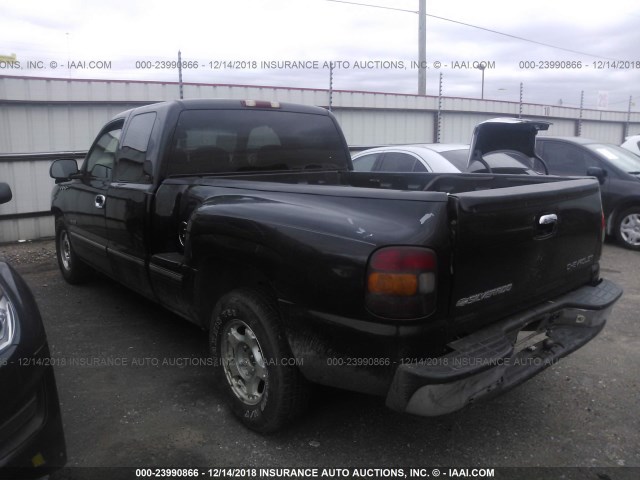 2GCEC19VXY1113665 - 2000 CHEVROLET SILVERADO C1500 BLACK photo 3