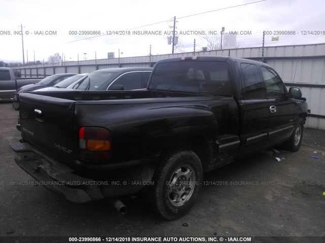 2GCEC19VXY1113665 - 2000 CHEVROLET SILVERADO C1500 BLACK photo 4