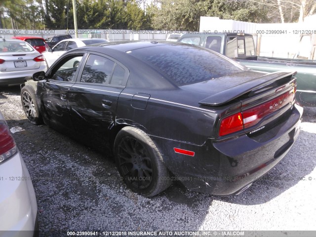 2C3CDXCTXDH519790 - 2013 DODGE CHARGER R/T BLACK photo 3