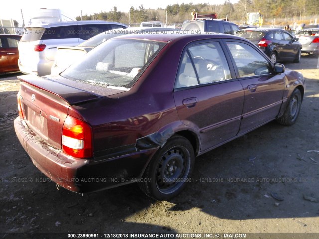 JM1BJ225631144287 - 2003 MAZDA PROTEGE DX/LX/ES RED photo 4