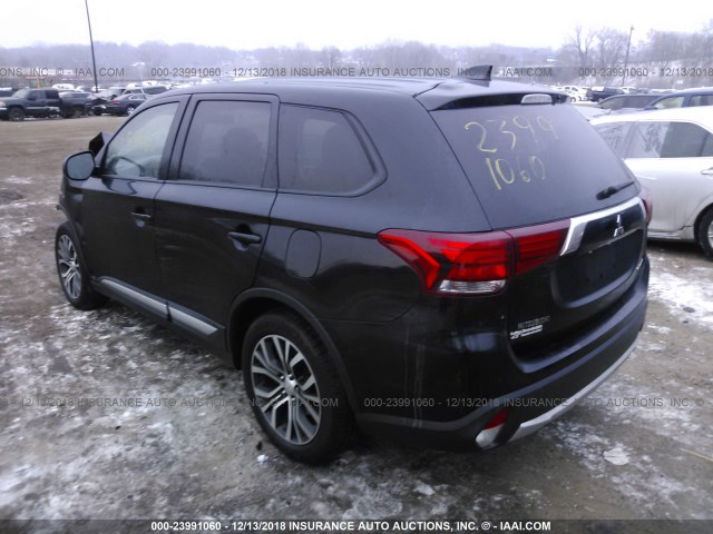 JA4AD2A3XHZ014437 - 2017 MITSUBISHI OUTLANDER ES BLACK photo 3