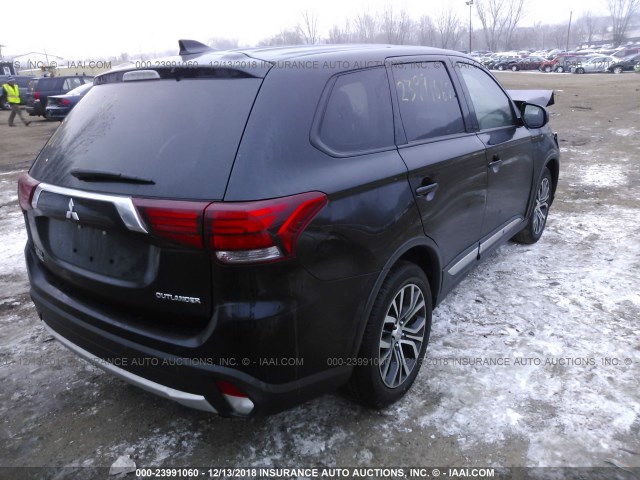 JA4AD2A3XHZ014437 - 2017 MITSUBISHI OUTLANDER ES BLACK photo 4