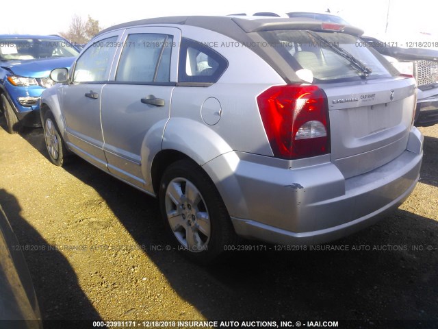 1B3HB48B47D160087 - 2007 DODGE CALIBER SXT SILVER photo 3