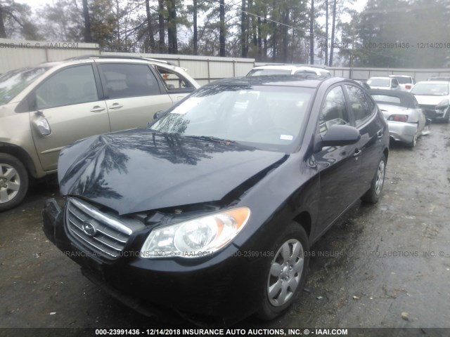 KMHDU46D29U624746 - 2009 HYUNDAI ELANTRA GLS/SE BLACK photo 2