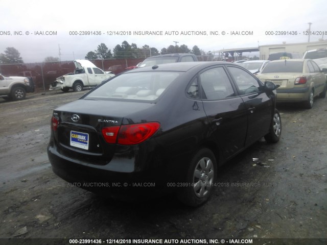 KMHDU46D29U624746 - 2009 HYUNDAI ELANTRA GLS/SE BLACK photo 4