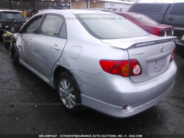 2T1BU4EE1AC447789 - 2010 TOYOTA COROLLA S/LE/XLE SILVER photo 3