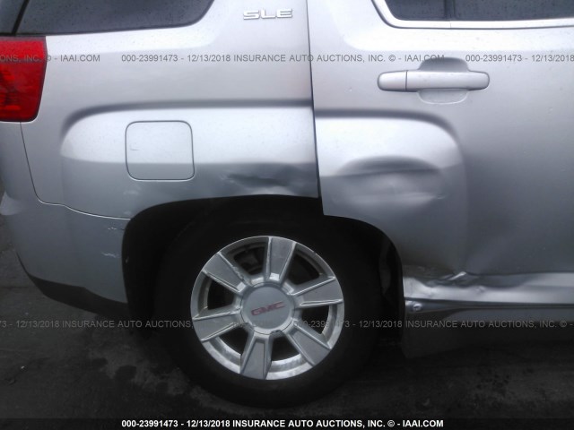 2GKALMEK6C6317360 - 2012 GMC TERRAIN SLE SILVER photo 6