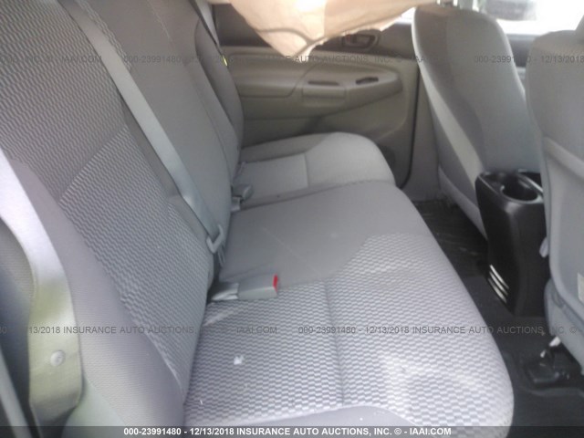 5TFJU4GN7FX065848 - 2015 TOYOTA TACOMA DOUBLE CAB PRERUNNER GRAY photo 8