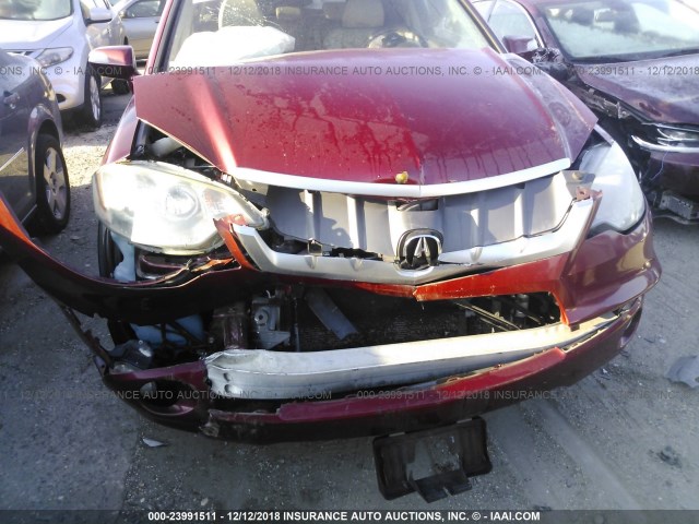 5J8TB18298A012237 - 2008 ACURA RDX RED photo 6