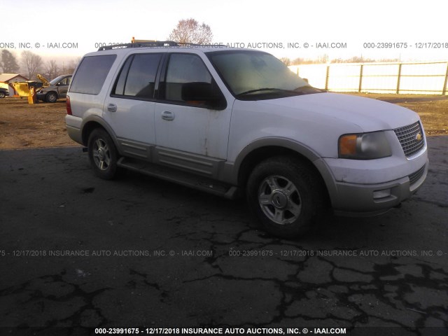 1FMFU18575LA09252 - 2005 FORD EXPEDITION EDDIE BAUER WHITE photo 1